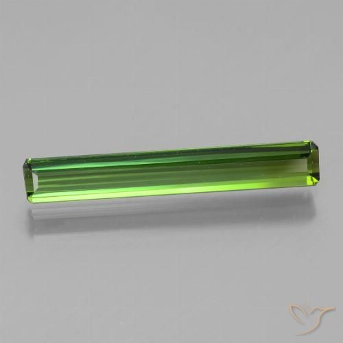 1.70ct Natural Verde floresta Turmalina, Corte Esmeralda, VVS