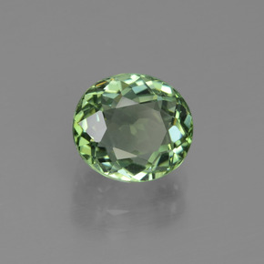 Turmalina Verde floresta Natural 2,44ct, Corte Oval, VVS