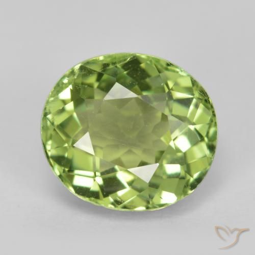 Turmalina Luz verde Natural 2.02ct, Corte Oval, VS