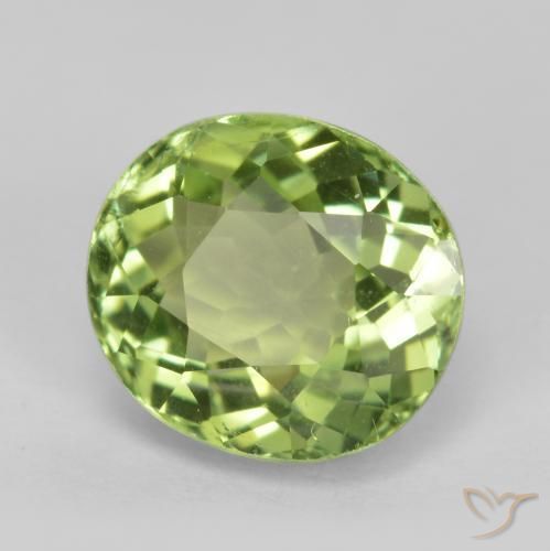 Turmalina Luz verde Natural 2.02ct, Corte Oval, VS