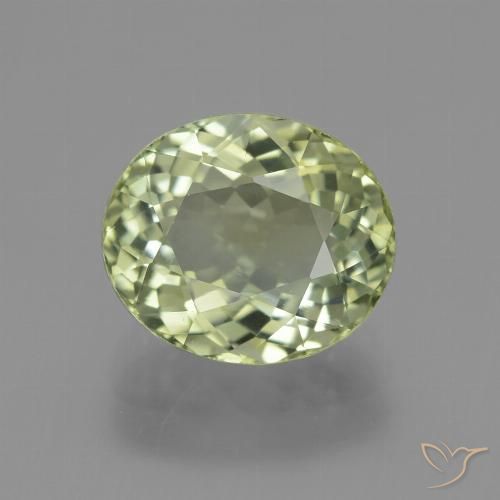 3.61ct Natural Verde médio Turmalina, oval, VVS