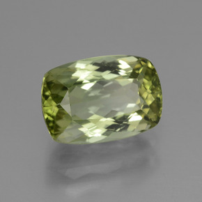 Turmalina verde quente natural 3,89ct, almofada cortada, VVS-VS