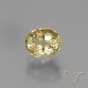Turmalina Luz amarela Natural 1.15ct, oval, VS