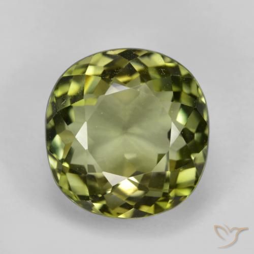 6.58ct Natural verde escuro Turmalina, Almofada, VVS