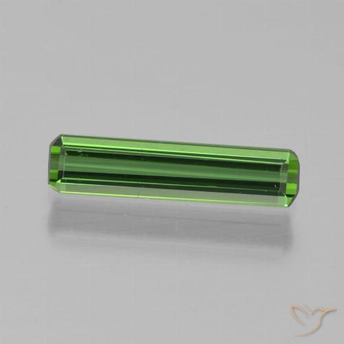 0.75ct Natural Verde floresta Turmalina, Corte Octógono / Esmeralda, VVS, Photo A