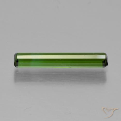 Turmalina Verde escuro Natural 0.87ct, Corte Octógono / Esmeralda, VVS-VS
