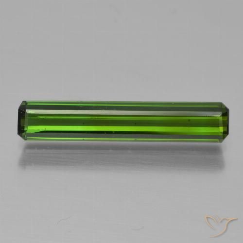 1.41ct Natural Verde escuro Turmalina, Corte Esmeralda, VVS-VS