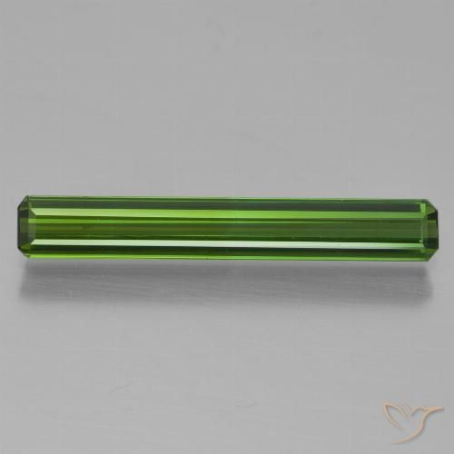 1.33ct Natural Verde floresta Turmalina, Corte Esmeralda, VVS-VS