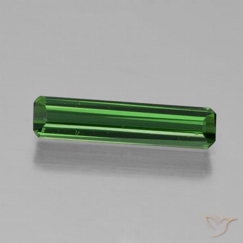 0.98ct Natural Verde floresta Turmalina, Corte Esmeralda, VVS-VS