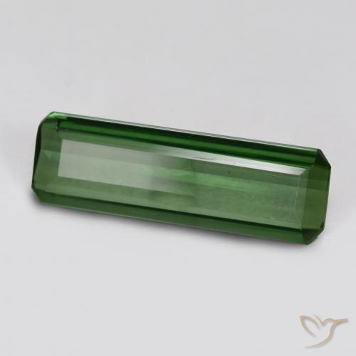 0.76ct Natural Verde floresta Turmalina, Corte Esmeralda, VVS-VS