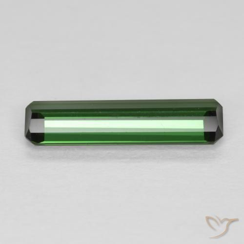 Turmalina Verde floresta Natural 0.76ct, Corte Octógono / Esmeralda, VVS-VS