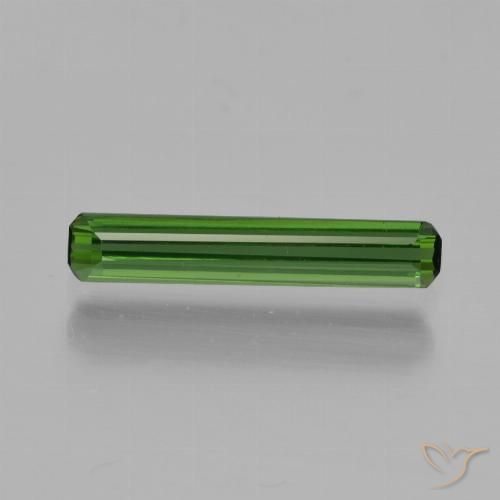 0.84ct Natural Verde médio Turmalina, Corte Esmeralda, VVS-VS
