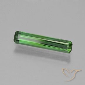 Turmalina verde escuro Natural 0.75ct, Corte Octógono / Esmeralda, VVS