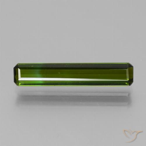 2.05ct Natural Verde médio Turmalina, Corte Esmeralda, VVS