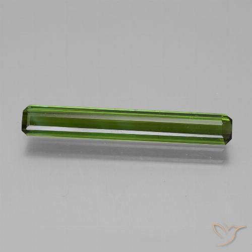 1.87ct Natural Verde floresta Turmalina, Corte Esmeralda, VVS
