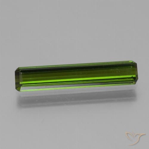 1.72ct Natural Algas Verdes Turmalina, Corte Esmeralda, VVS