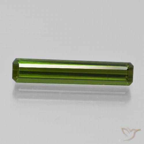 2.10ct Natural Verde médio Turmalina, Corte Esmeralda, VVS-VS