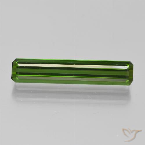1.95ct Natural Verde médio-escuro Turmalina, Corte Esmeralda, VVS