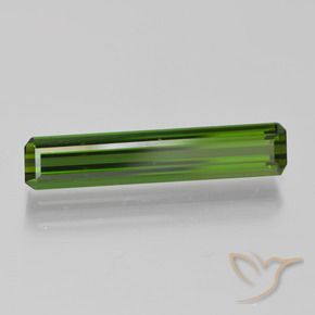Turmalina Verde médio-escuro Natural 1.95ct, Corte Octógono / Esmeralda, VVS