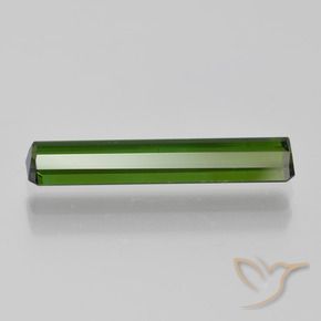 Turmalina Verde médio-escuro Natural 1.95ct, Corte Octógono / Esmeralda, VVS