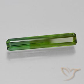 Turmalina Verde escuro Natural 1.66ct, Corte Octógono / Esmeralda, VS