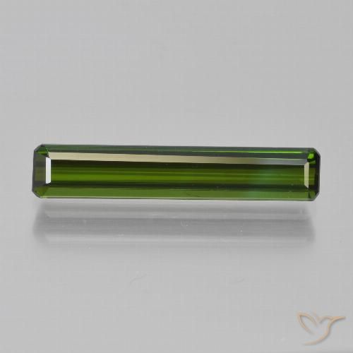 1.79ct Natural Floresta Profunda Verde Turmalina, Corte Esmeralda, VVS