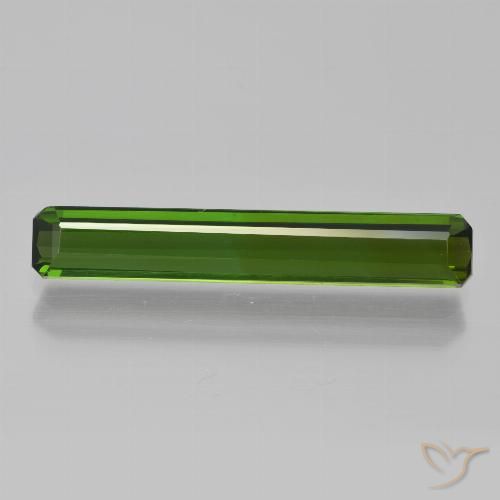 2.64ct Natural Verde escuro Turmalina, Corte Esmeralda, VVS