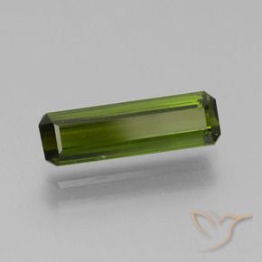 Turmalina verde escuro Natural 1.49ct, Corte Octógono / Esmeralda, VVS-VS