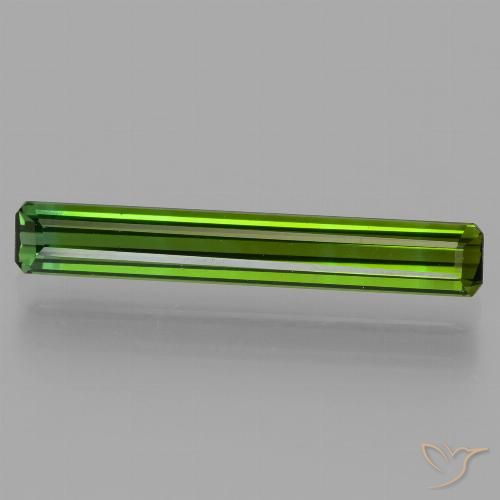 1.72ct Natural Verde escuro Turmalina, Corte Esmeralda, VVS-VS