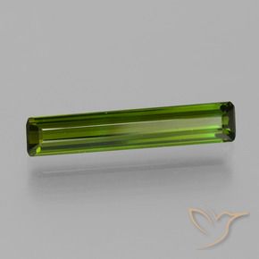Turmalina Verde médio-escuro Natural 1.55ct, Corte Octógono / Esmeralda, VVS-VS