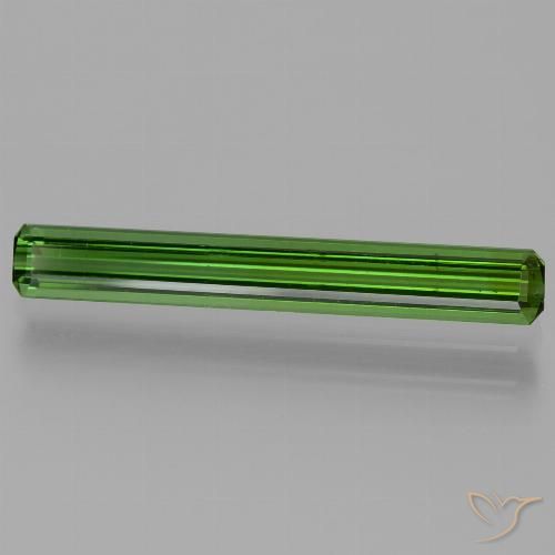 1.67ct Natural Verde médio-escuro Turmalina, Corte Esmeralda, VVS-VS
