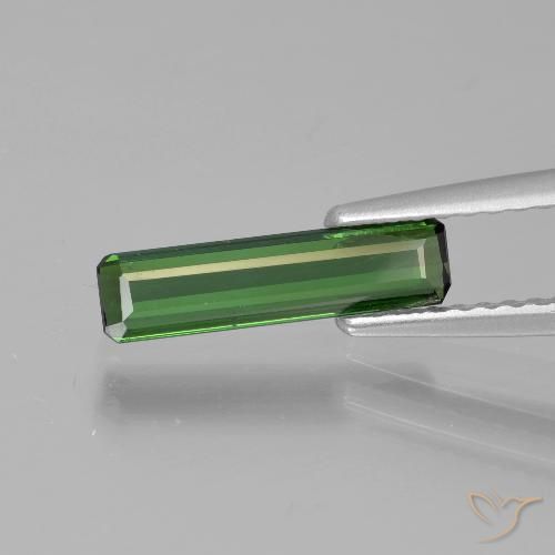 0.77ct Natural Verde floresta Turmalina, Corte Esmeralda, VVS-VS