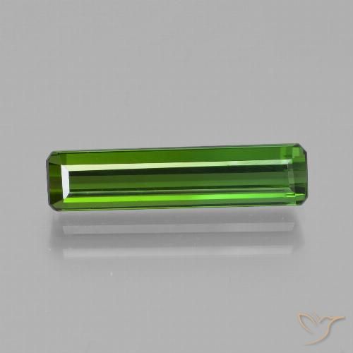 2.08ct Natural Verde floresta Turmalina, Corte Esmeralda, VVS-VS