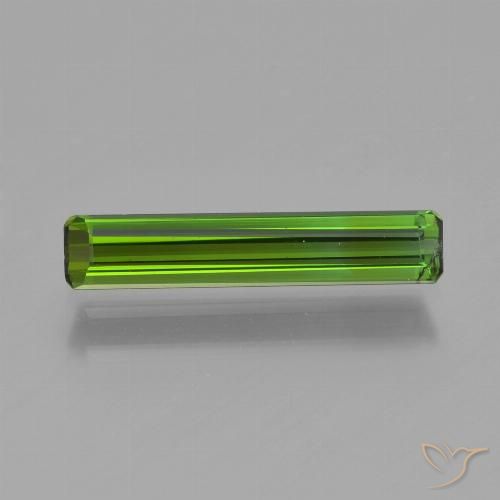 0.88ct Natural Verde médio Turmalina, Corte Esmeralda, VS