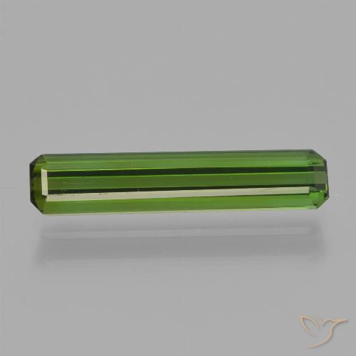 1.29ct Natural Verde médio Turmalina, Corte Esmeralda, VVS