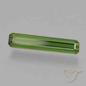 Turmalina Verde médio Natural 1.29ct, Corte Octógono / Esmeralda, VVS