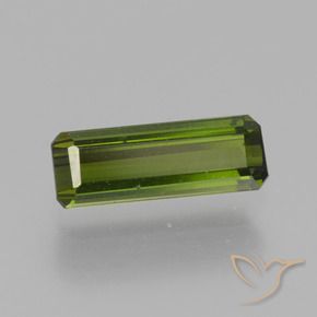 Turmalina Verde médio-escuro Natural 0.88ct, Corte Octógono / Esmeralda, VS