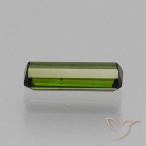 Turmalina Verde médio-escuro Natural 0.88ct, Corte Octógono / Esmeralda, VS