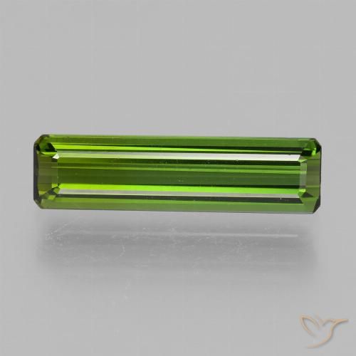 1.72ct Natural Verde médio Turmalina, Corte Esmeralda, VVS-VS