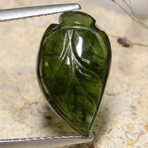 4.86ct Natural Verde floresta Turmalina, Chique, Translúcido