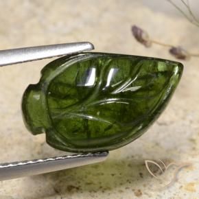 Turmalina Verde floresta Natural 4.86ct, Chique, Translúcido