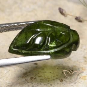 Turmalina Verde floresta Natural 4.86ct, Chique, Translúcido