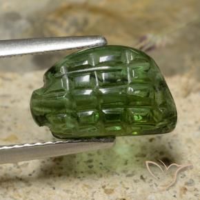 Turmalina Verde floresta Natural 2.43ct, Chique, Translúcido