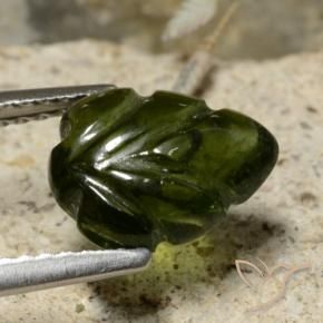 Turmalina Verde floresta Natural 2.29ct, Flor cortada, Translúcido