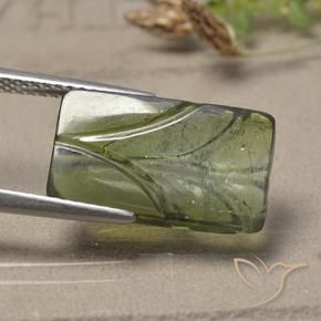 Turmalina Luz verde Natural 4.97ct, Flor cortada, Translúcido
