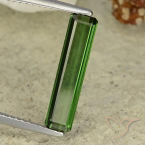 Turmalina Verde floresta Natural 1.47ct, Corte Octógono / Esmeralda, VVS