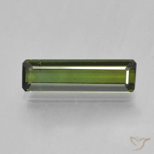 1.41ct Natural Verde floresta Turmalina, Corte Esmeralda, VVS-VS