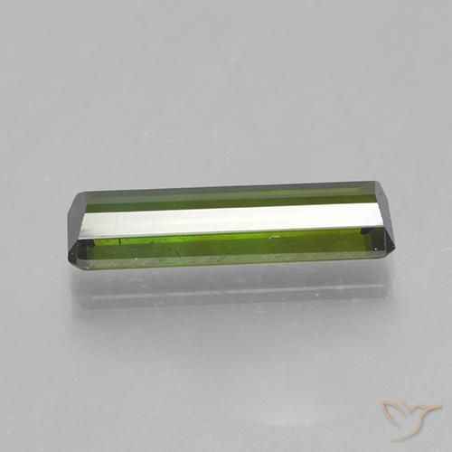 Turmalina Verde floresta Natural 1.41ct, Corte Octógono / Esmeralda, VVS-VS