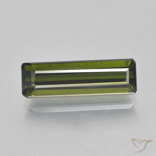 1.89ct Natural Verde médio Turmalina, Corte Esmeralda, VVS-VS