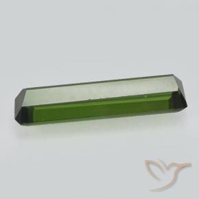 Turmalina verde escuro Natural 0.81ct, Corte Octógono / Esmeralda, VVS-VS
